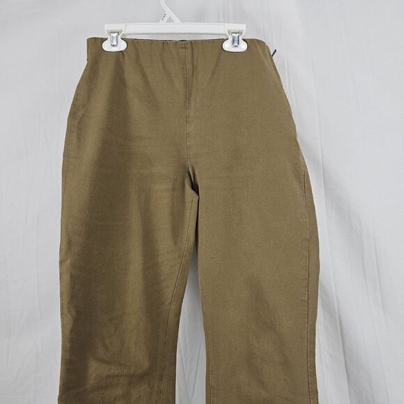EVERLANE The Side-Zip Stretch Cotton Work Pants Size 6 KHAKI - Picture 3 of 7